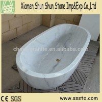 Natural stone white granite marble small bathtub sizes