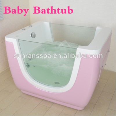 CE ROHS Approval Color Pink Baby Fiberglass Bathtub