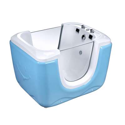 Sunrans hot sale Acrylic kid bath massage bathtub whirlpool baby spa