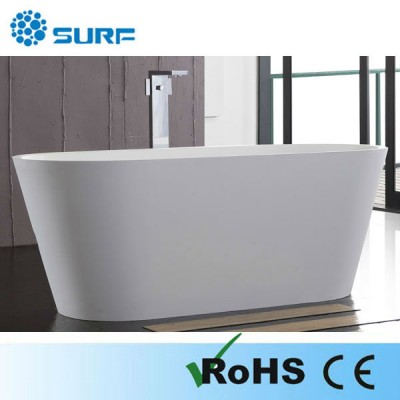 oval beautiful practical soaking composite stone bathtub SF5K003