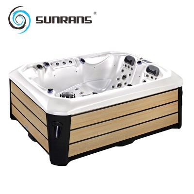 Sunrans freestanding massage outdoor hot tub spa