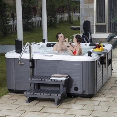 SUNRNS SR862 5 persons 88 pcs jets jetted bathtub clawfoot tub shower bath fixtures outdoor hot tub