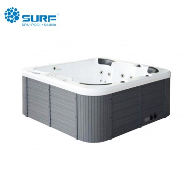 Hot selling economic outdoor water massage acrylic spa cheap freestanding bathtub